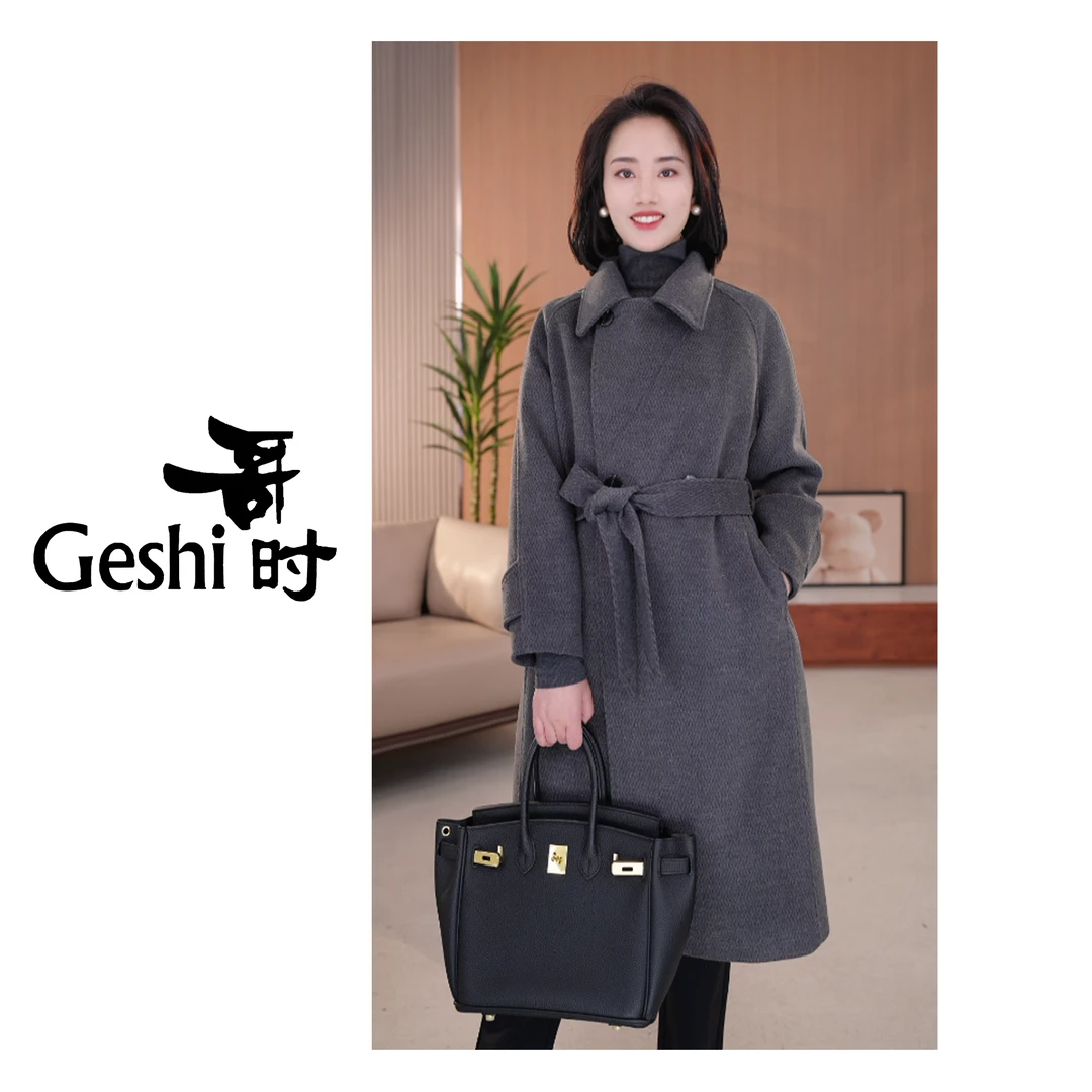 【煊煊专属】钻石系列绵羊毛羽绒大衣23056 新款时尚气质轻奢显瘦