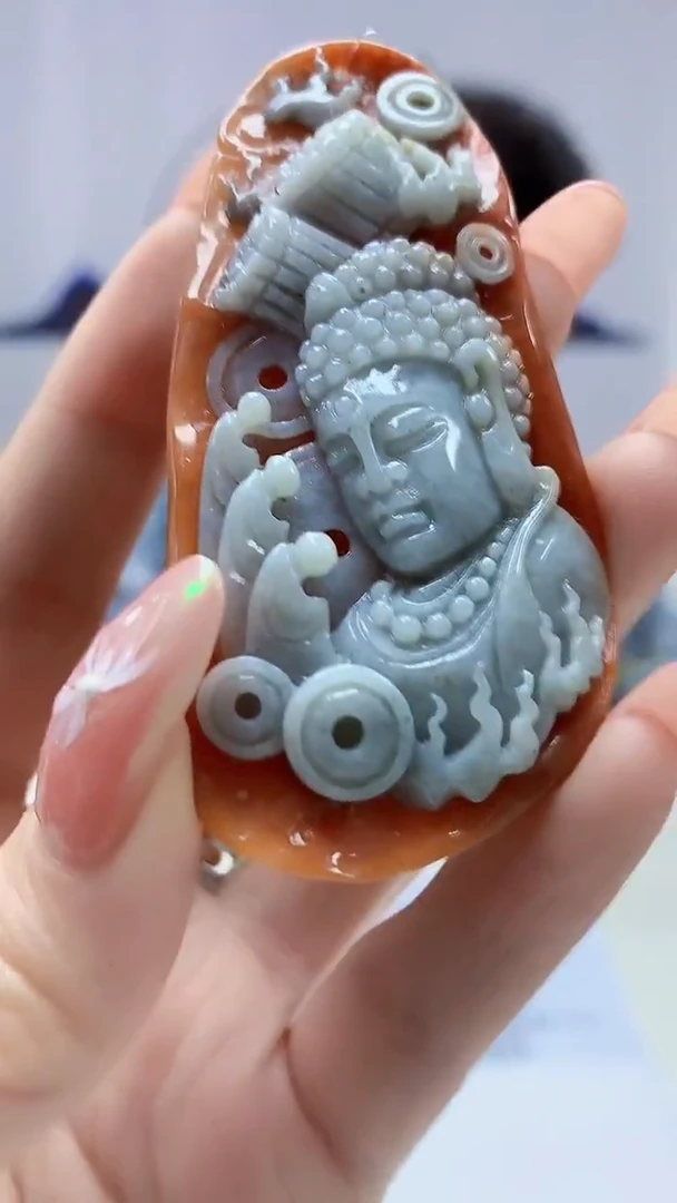 【闪购商品】定制翡翠未镶嵌4688DD-毛货133佛