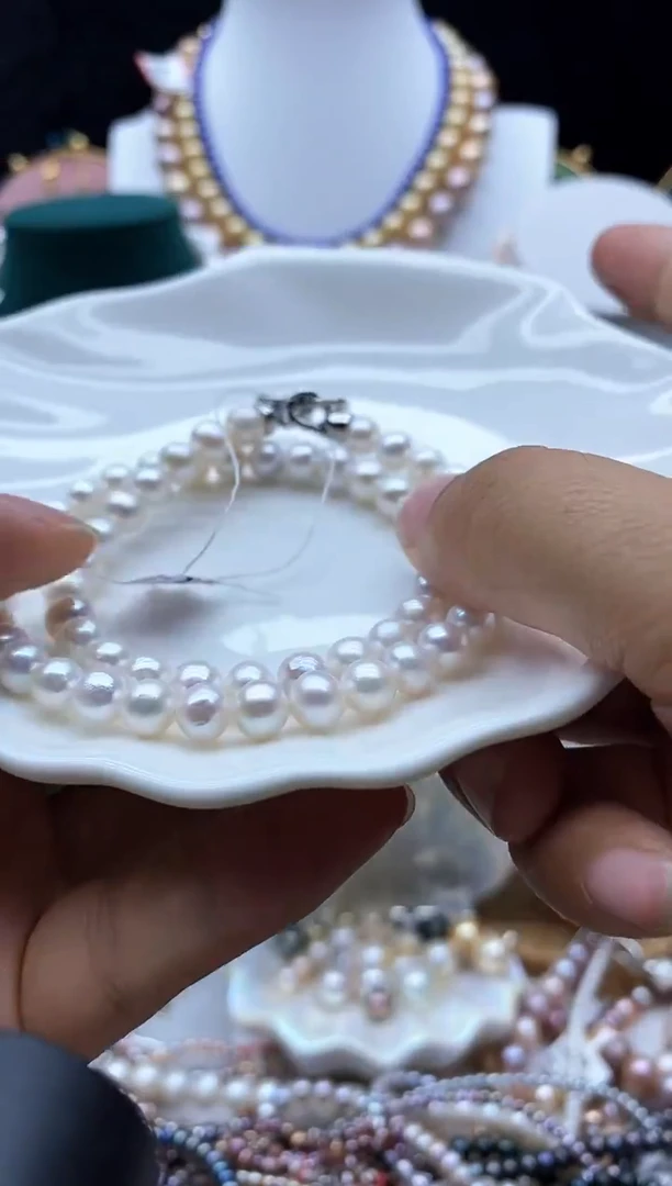 淡水珍珠未镶嵌项链珍珠项链