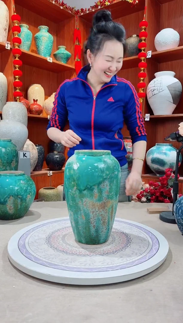 【闪购商品】瓶陶瓷花瓶 无花 草原映像中号