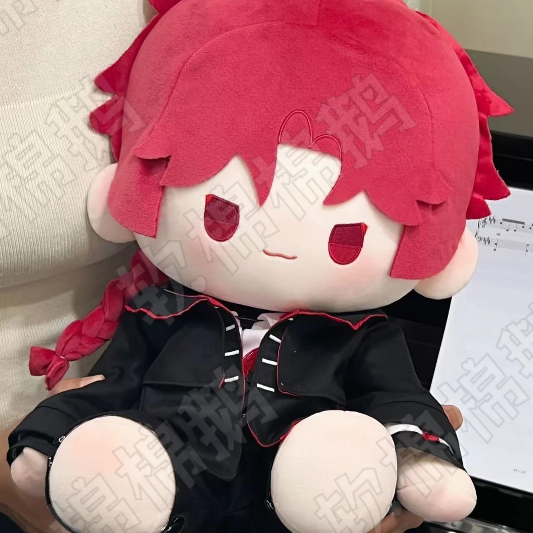 原创时光代理人动漫vein属性40CM坐姿棉花娃娃可换装毛绒玩偶