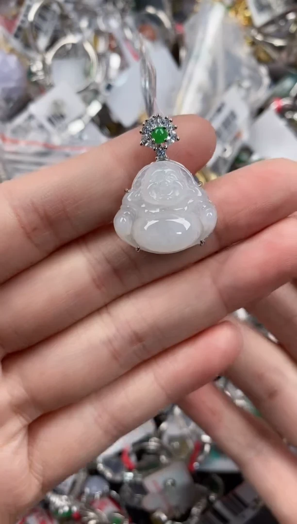 银S925镶嵌戒指翡翠9999----8