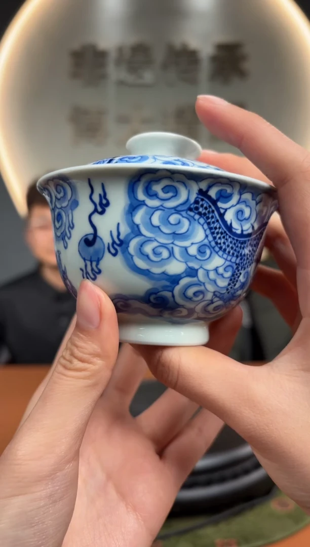 【闪购商品】盖碗C18【人间瓷画】非遗基地