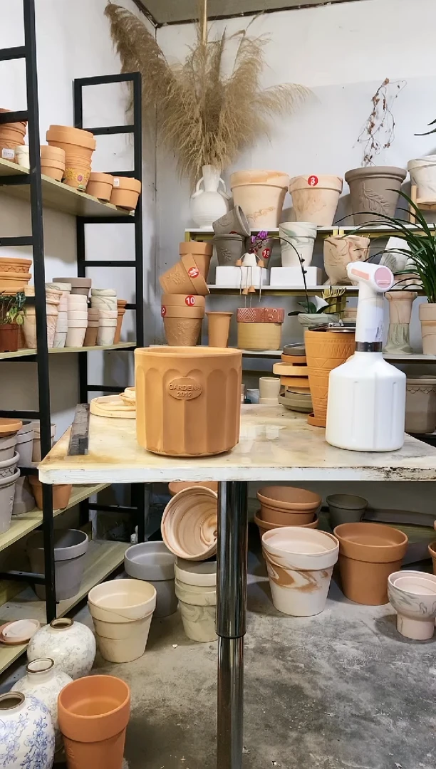 【闪购商品】陶16*16红陶直筒罗马柱 1盆无托