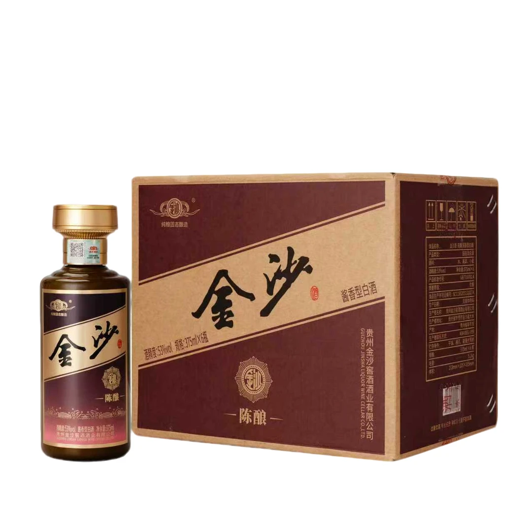 金沙 陈酿整箱 酱香型白酒53度 375ml*6（霞姐专属）