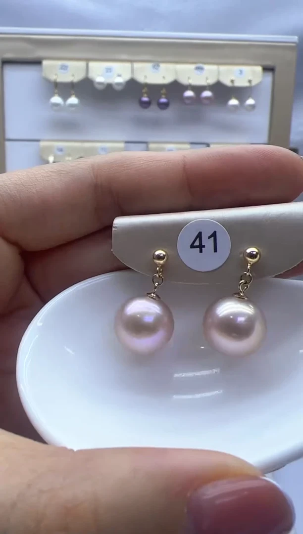 【闪购商品】淡水珍珠耳饰银S925镶嵌41