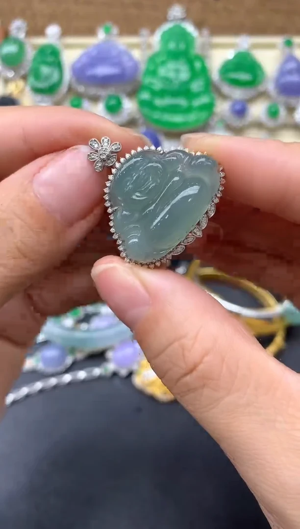 【闪购商品】翡翠颈饰18K金镶嵌184-中国好珍宝