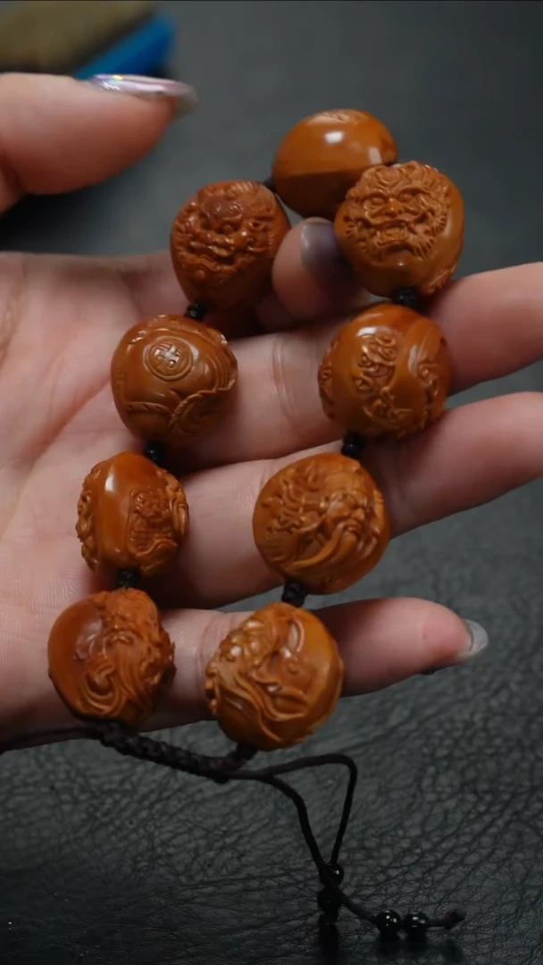 橄榄核手串/手链鱼子精品核雕