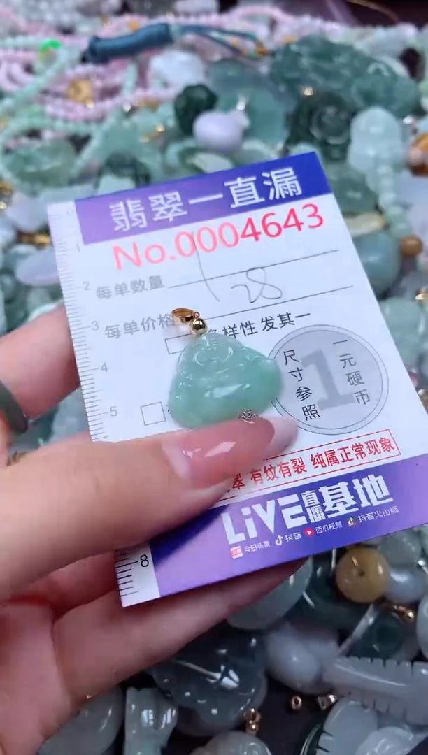 翡翠未镶嵌吊坠(不含链)4643