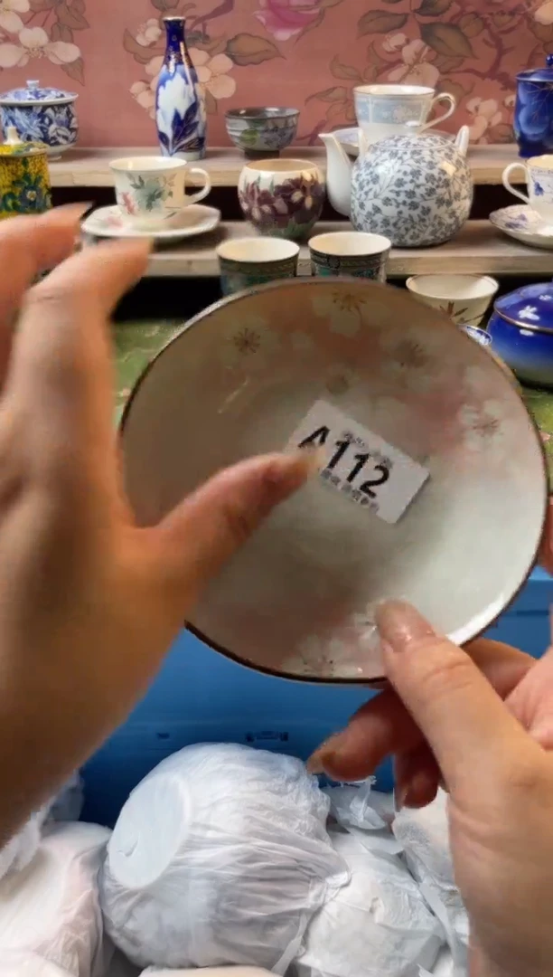瓷片樱*子瓷器瓷器A112