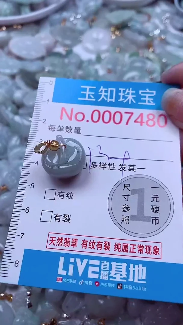 吊坠(不含链)未镶嵌翡翠7480