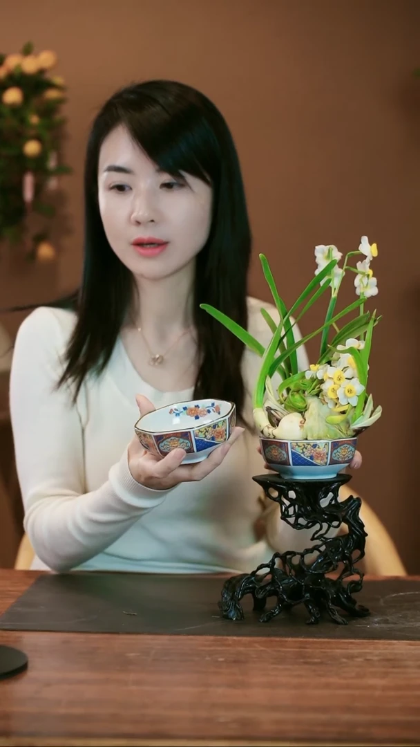 【闪购商品】盆景雕刻水仙