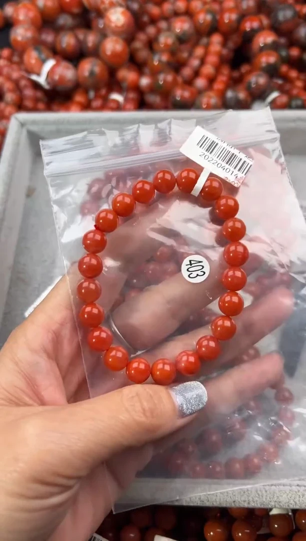 未镶嵌手串南红玛瑙8+