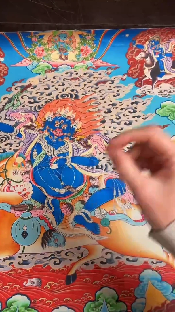装裱画精品手绘唐卡链接--A160