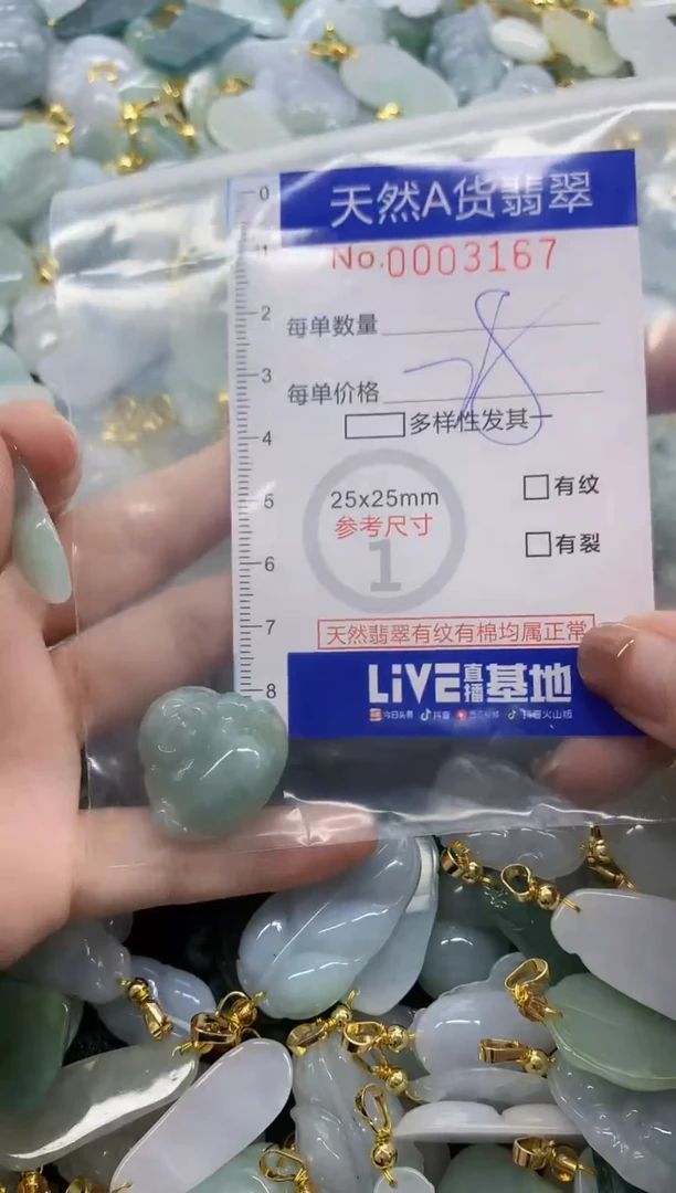 颈饰未镶嵌翡翠天然A货翡翠