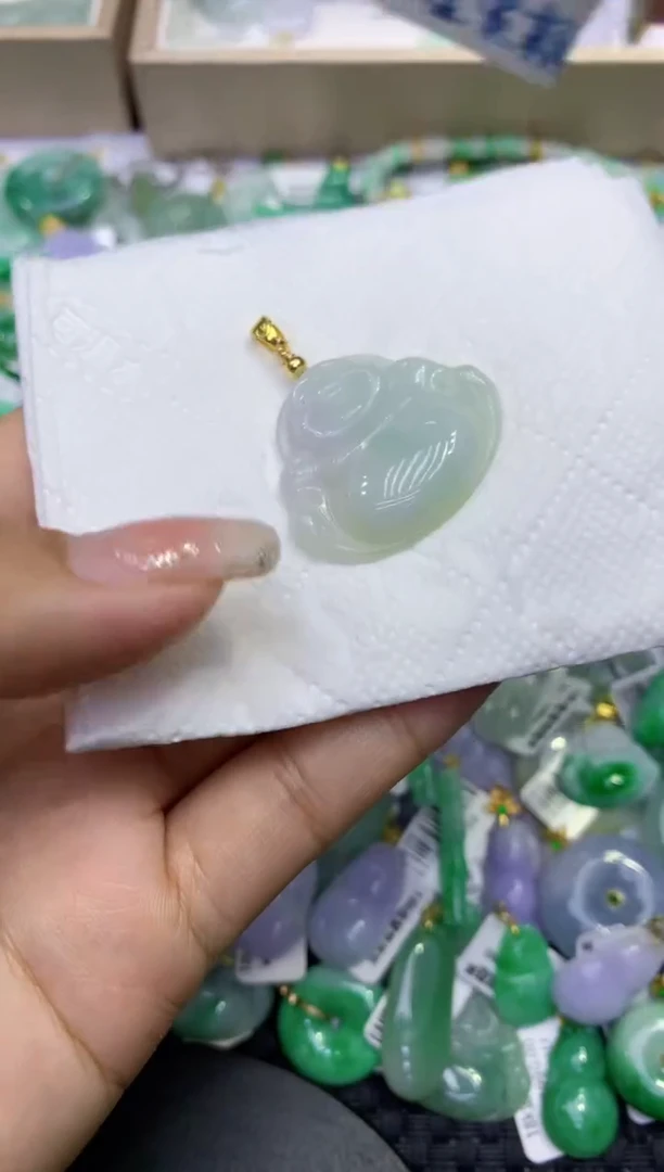 颈饰未镶嵌翡翠天然缅甸A货翡翠