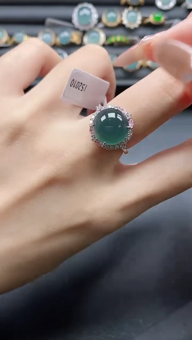 【闪购商品】翡翠戒指银S925镶嵌11111