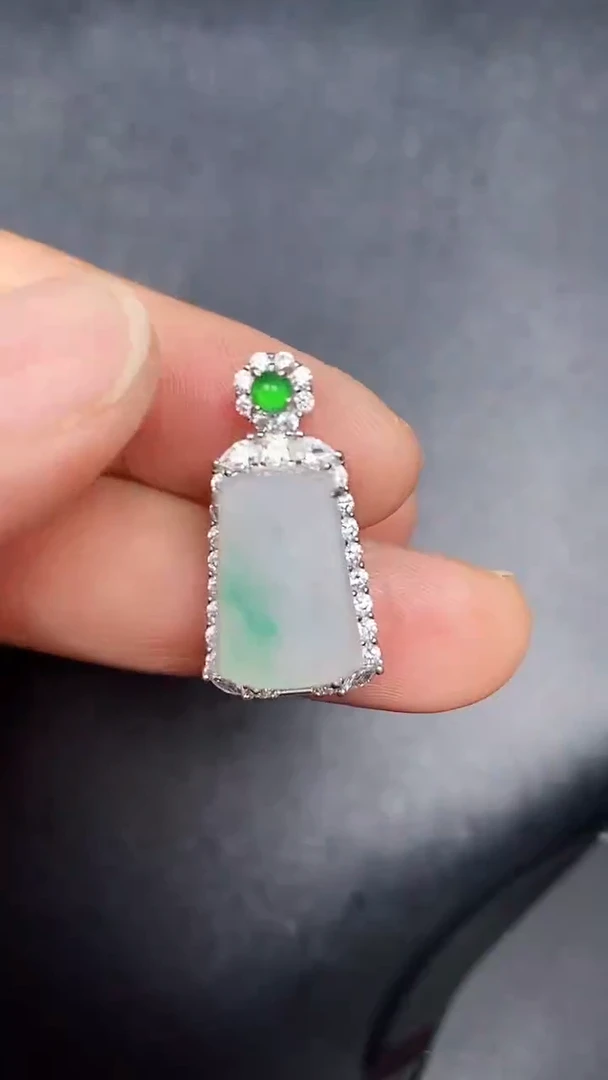 银S925镶嵌戒指翡翠6000