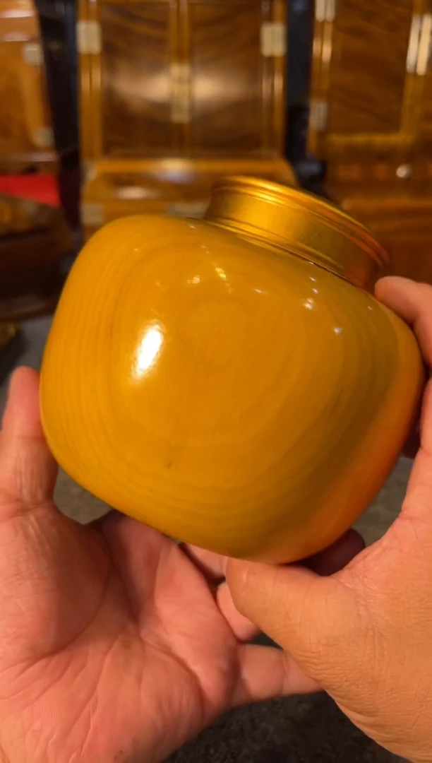 乌木类成套家具楠木茶叶罐