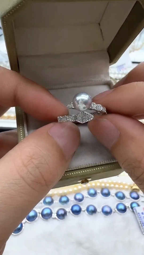 【闪购商品】海水珍珠戒指未镶嵌非基地发货不带证书