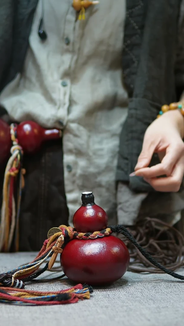 【闪购商品】84（福禄 ）天然葫芦（大漆款）