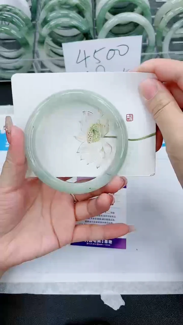 【闪购商品】石英质玉手镯未镶嵌163号/64-65圈