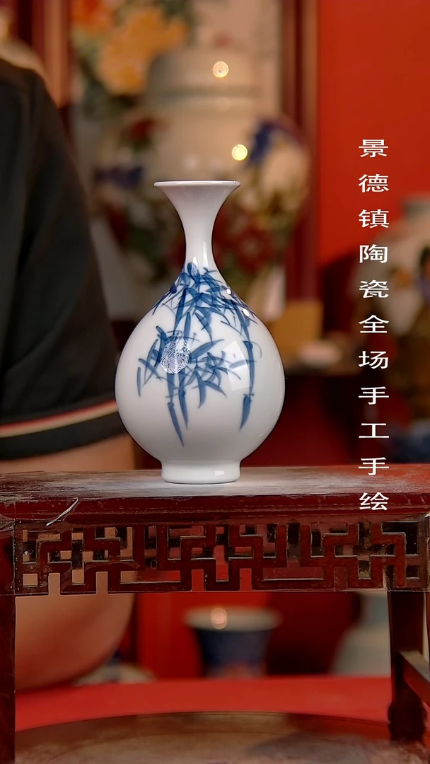 摆件景德镇陶瓷 手工手绘