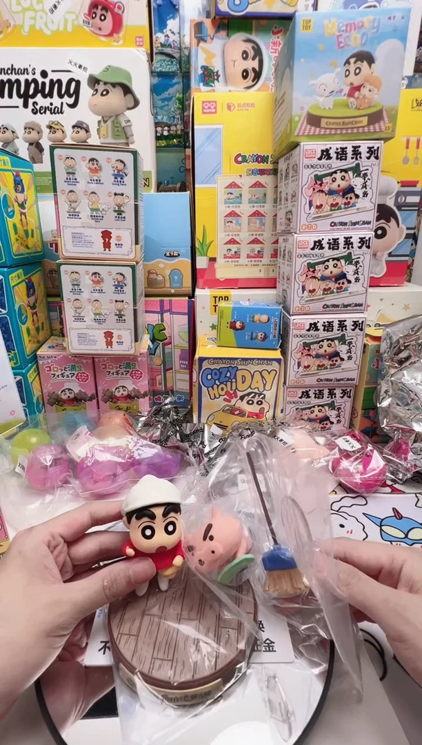 搪胶正版蜡笔小新记忆回想清扫时间