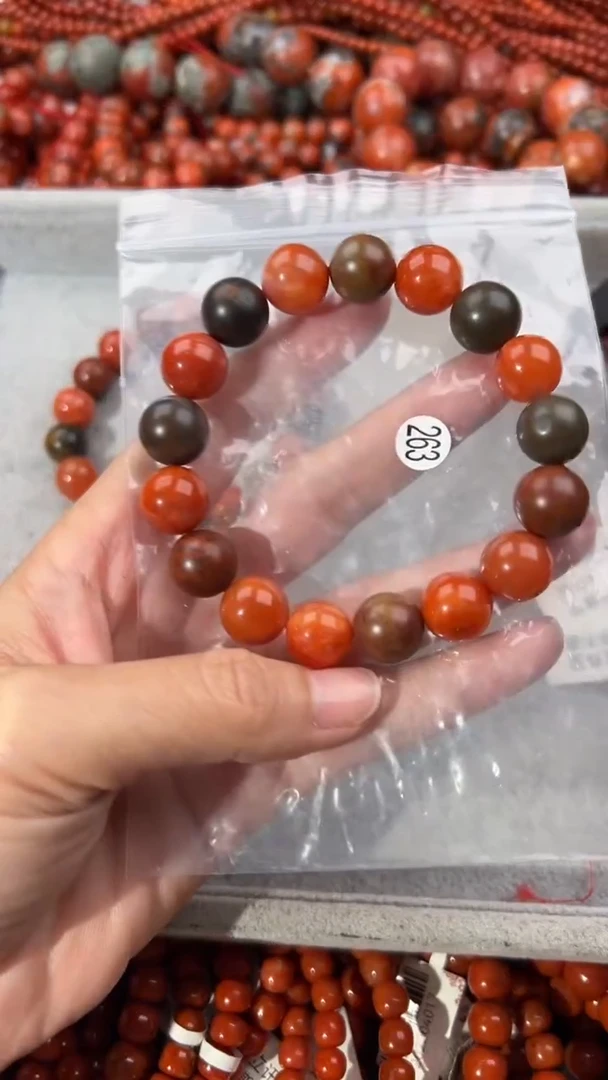 南红玛瑙手串未镶嵌12
