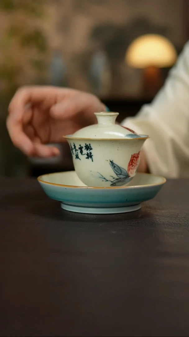 杯景德镇陶瓷杯碗柴烧多人