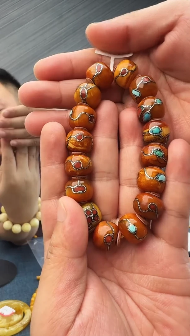 蜜蜡未镶嵌珠宝奇石假一罚十43，16多样性发其一