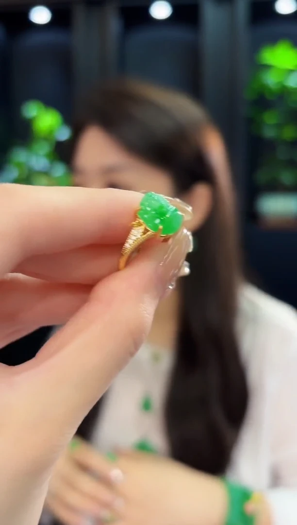 翡翠戒指未镶嵌 缅料A货/支持复检/一件