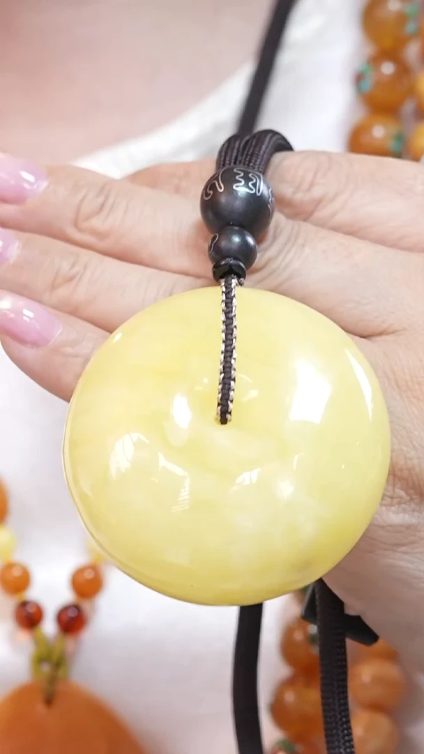 蜜蜡颈饰未镶嵌333 6665天然蜜蜡珠宝奇石云端妖孽全部保真