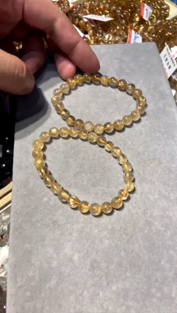 【闪购商品】水晶744-未镶嵌金发7mm+ 多样性发其一