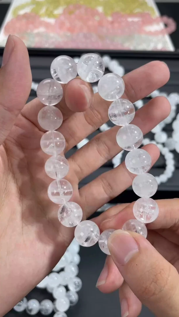 水晶手链未镶嵌喜马拉雅白幽灵12mm