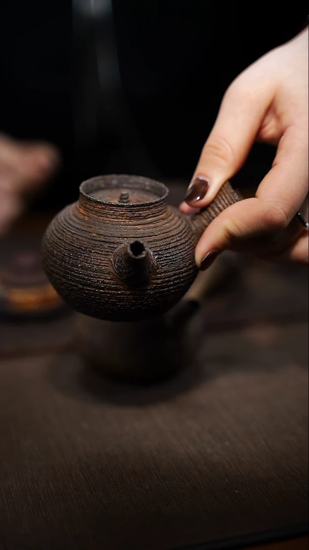 全手工制作 南蛮侧把壶