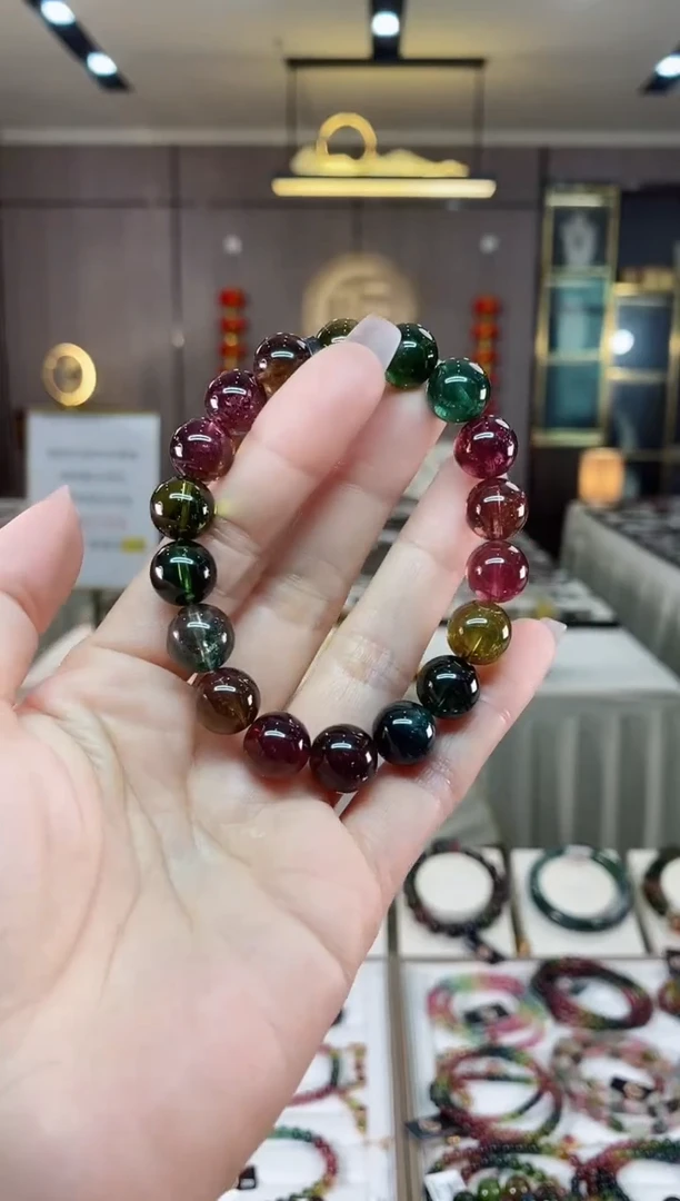 【闪购商品】碧玺单圈手串11mm+未镶嵌（多样性发一条）hon