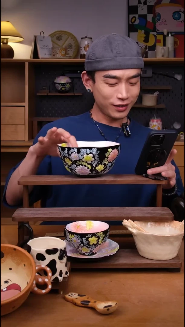 碗景德镇可爱设计师款陶瓷