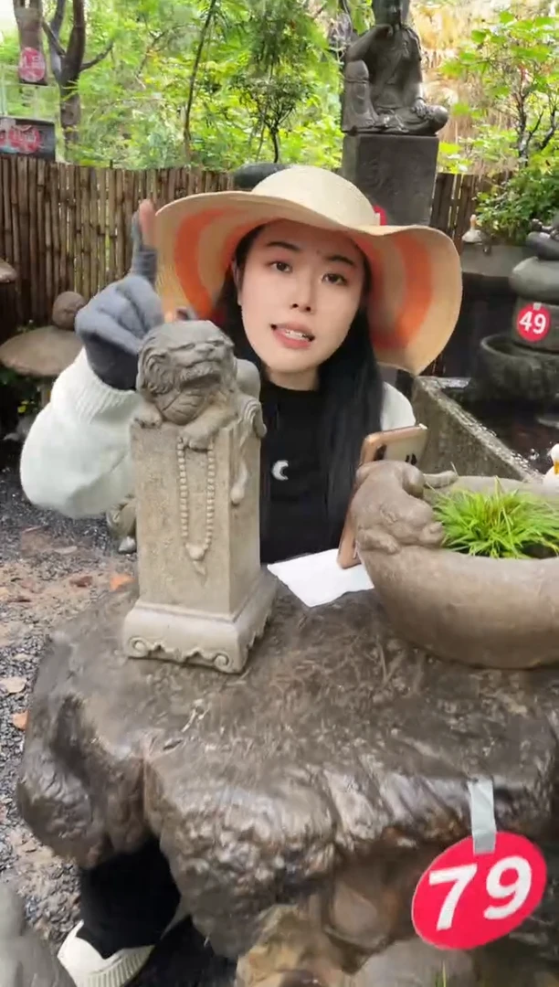 人造板桌面摆件狻猊柱