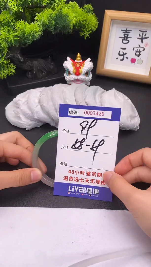 未镶嵌手镯翡翠0003426