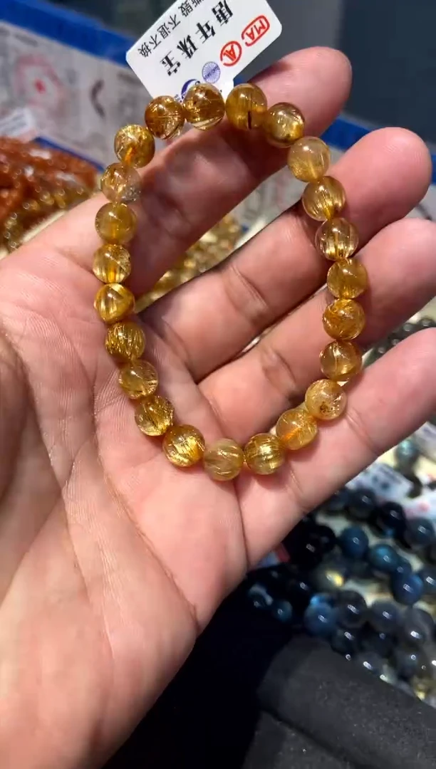 【闪购商品】水晶594-未镶嵌金发钛金满发8mm+