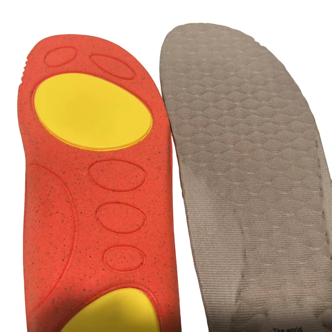 EVA活性炭运动型舒适防臭鞋垫特殊材质按摩减震带足弓支撑鞋垫