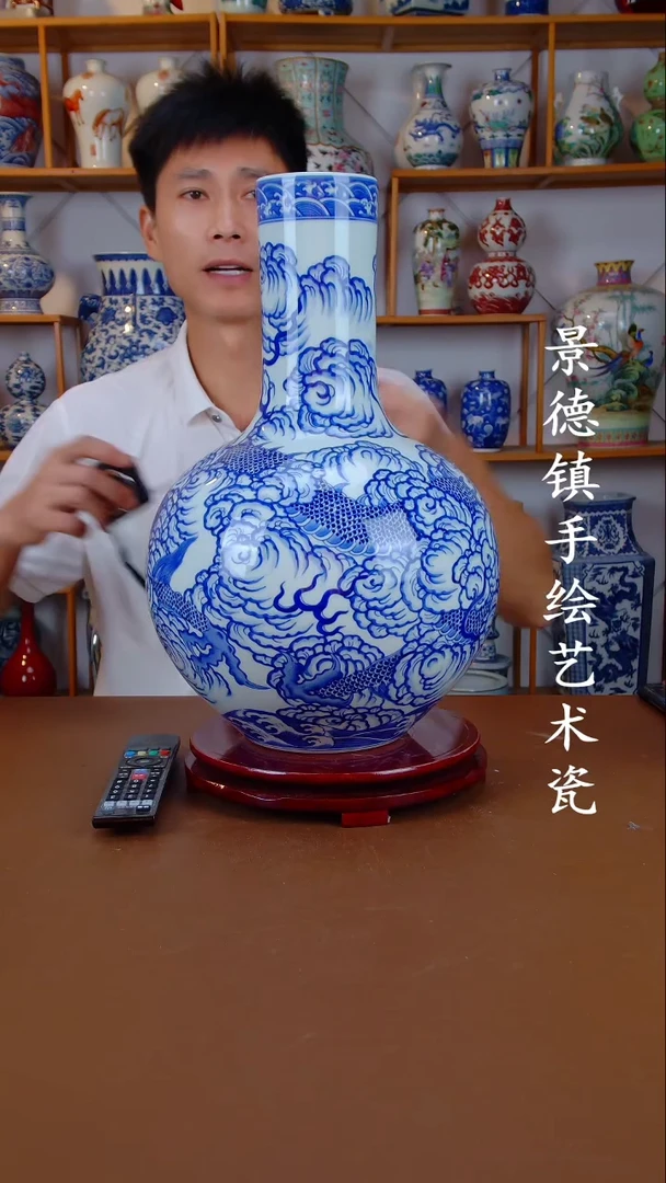 摆件景德镇手工手绘陶瓷摆件81
