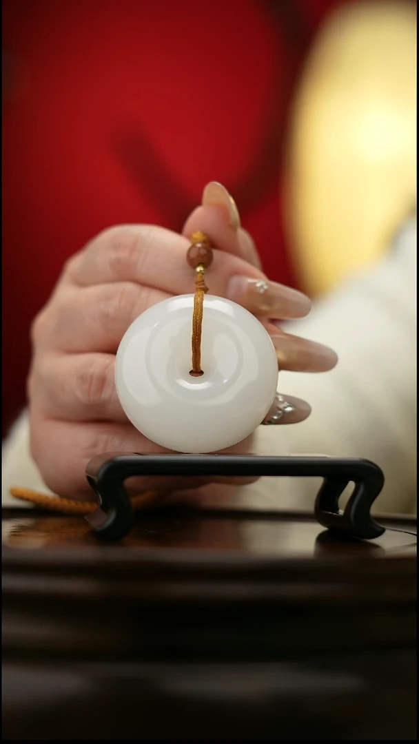 玉【平安扣】天然玉石手把件