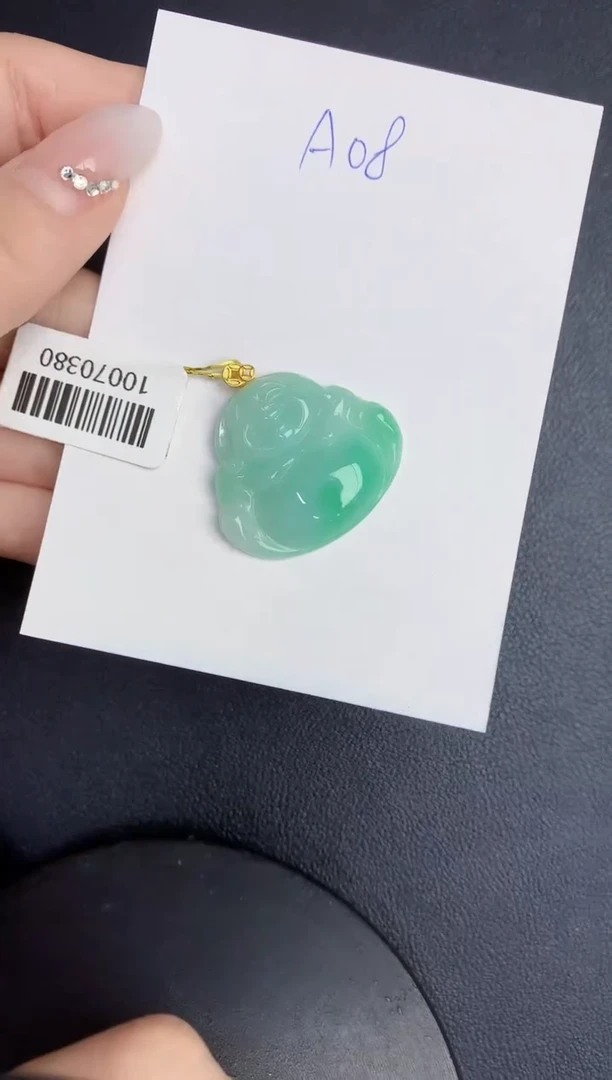 【闪购商品】翡翠颈饰18K金镶嵌0000000000