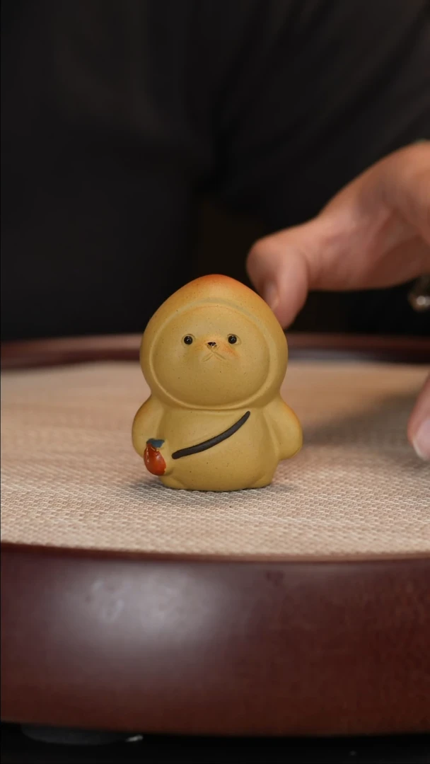 【闪购商品】紫砂茶壶段泥小桃人