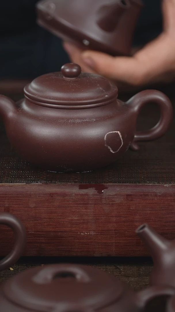 【闪购商品】紫砂茶壶大瑕200cc老紫泥仿古