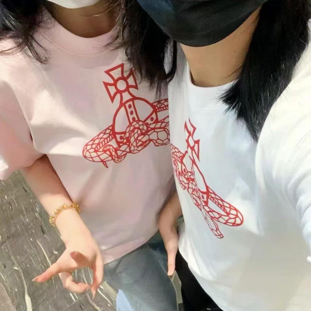ZHULIN-星球蛇年五色短袖宽松百搭-休闲限定短袖