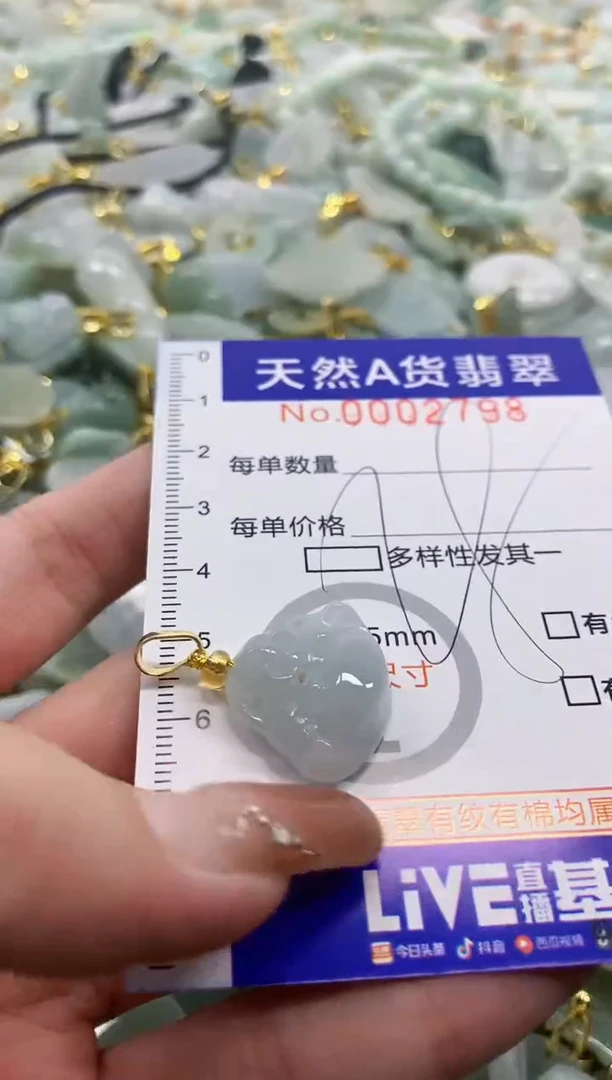 颈饰未镶嵌翡翠天然A货翡翠