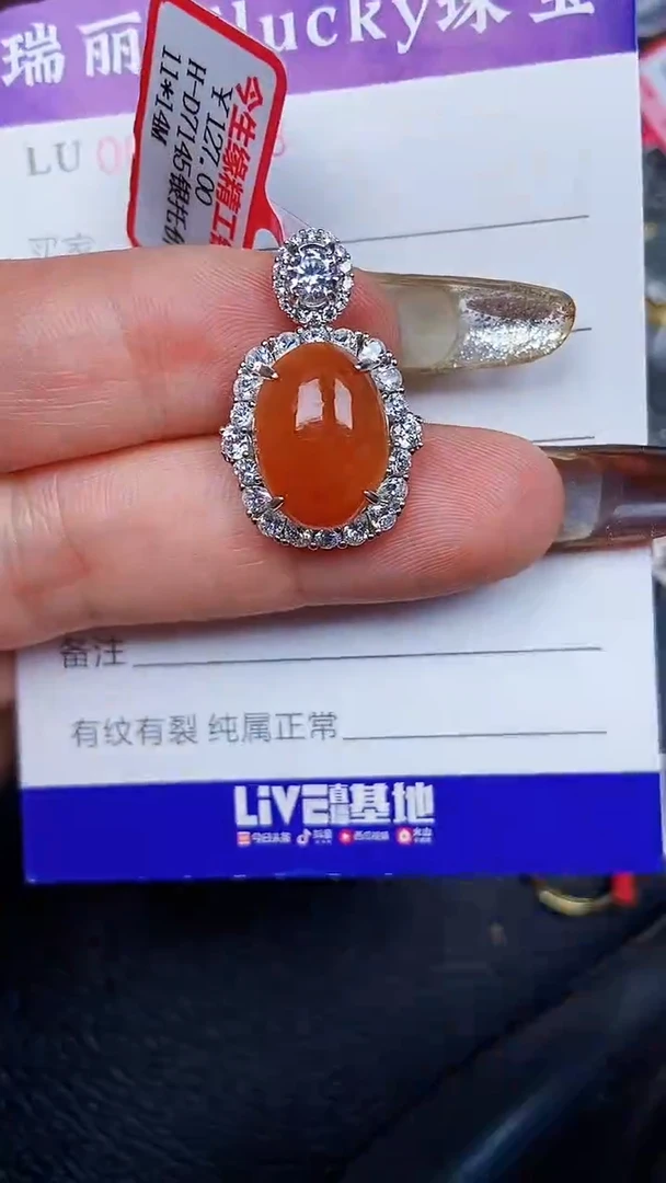颈饰银S925镶嵌翡翠1730